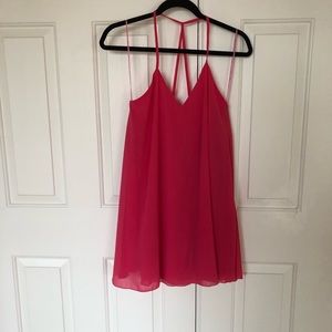 CALS Hot pink halter dress